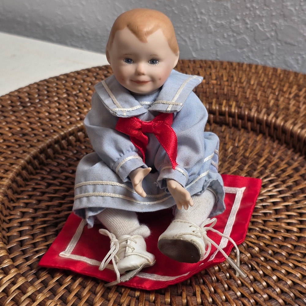 1990s Ashton-Drake Galleries Picture Perfect Baby 'Amanda' Sailor Porcelain Doll